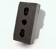 Presa Bivalente (10A/16A-250V) 2P+T