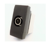Presa TV Derivata 826N/Int-Lgt Nero