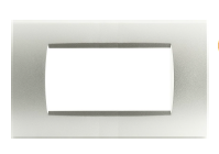 Placca 1004-4 4P Grigio Chiaro/Lgt T