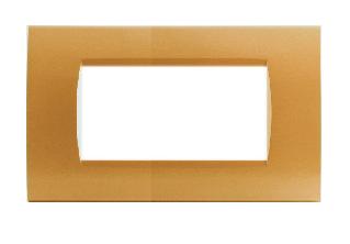 Placca 1004-16 4P Arancio/Lgt Tecnop