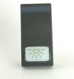 Cover Pulsante Luce 671N/Vmr Nero