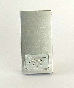Cover Pulsante Luce 671A/Vmr Allumin