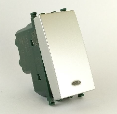 Interruttore Spia 661A/Vmr Alluminio