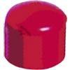 Tappo fine linea in ABS, di colore rosso. Diametro esterno 25mm.