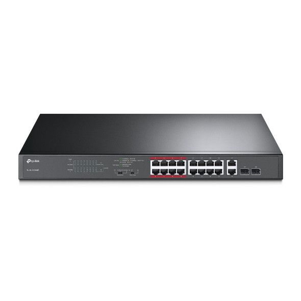 16-Port 10/100Mbps PoE+ Switch 16 10/100Mbps RJ45 Ports