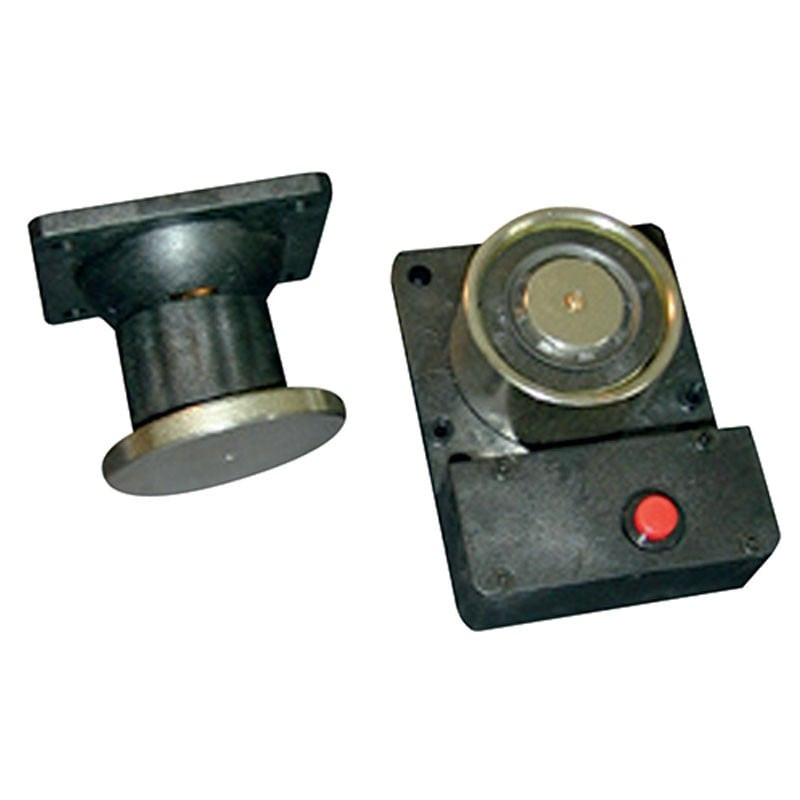 Fermo elettromagnetico dotato di piastra di ancoraggio