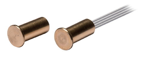 Contatto incasso in ottone mini Ø 7,5mm  MIN ORDINE 10 PZ