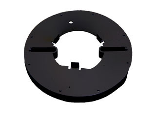 Distanziatore per ingresso per basi EB0010 o EB0020. Nero.