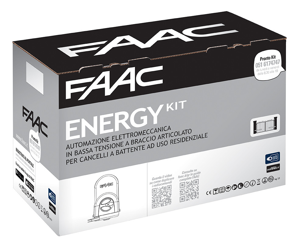 ENERGY KIT 24V SAFE AUTOMAZIONE ELETTROMECCANICA A BRACCIO