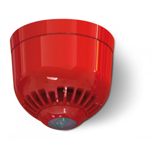 Segnalatore ottico/acustico convenzionale LED ROSSO.