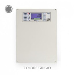 Centrale rivelazione incendio analogica indirizzata grigio scuro.