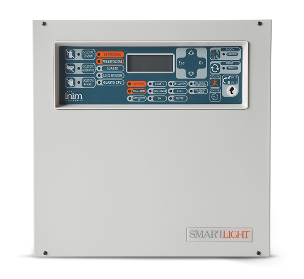 Centrale rivelazione incendio analogica indirizzata Smartlight.
