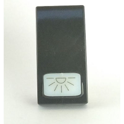Cover Pulsante Luce 671N/Vmr Nero