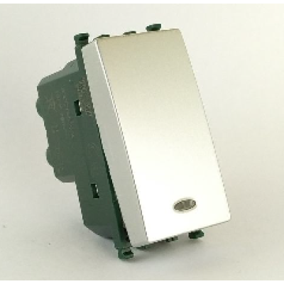 Interruttore Spia 661A/Vmr Alluminio