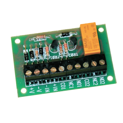 Scheda interfaccia 1 relè doppio scambio 12V2A - MINIMO ORDINE 4 PZ.