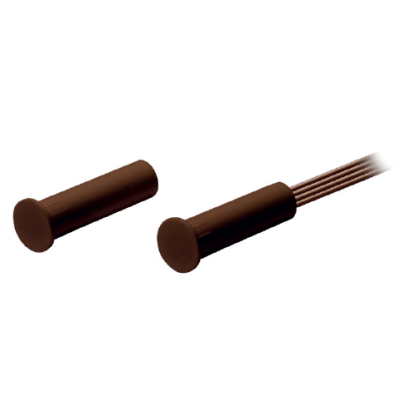 Contatto incasso in ABS marrone Ø7,5 superfici non ferrose MIN ORD.10 PZ