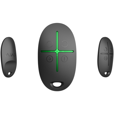Telecomando wireless, bidirezionale con pulsante anti panico - NERO