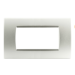 Placca 1004-4 4P Grigio Chiaro/Lgt T