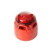 Sirena convenzionale rossa con lampeggiante LED rosso