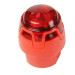 Sirena convenzionale rossa con lampeggiante LED rosso