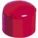 Tappo fine linea in ABS, di colore rosso. Diametro esterno 25mm.