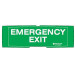 Pellicola in Policarbonato con la scritta 'EMERGENCY EXIT'