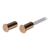 Contatto incasso in ottone mini Ø 7,5mm  MIN ORDINE 10 PZ